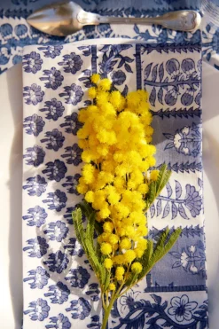 Provence Avignon Napkins in Blue & Marine , Set of 6