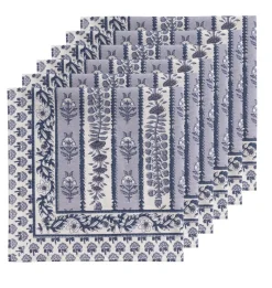 Provence Avignon Napkins in Blue & Marine , Set of 6