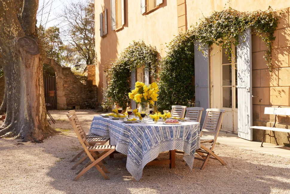 Provence Avignon Tablecloth in Blue & Marine