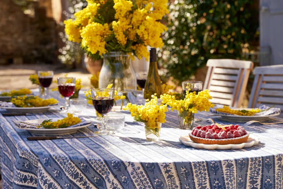 Provence Avignon Tablecloth in Blue & Marine