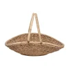 Provence Rattan Gathering Basket in Whitewash