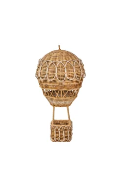 Provence Rattan Whitewash Medium Hot Air Balloon