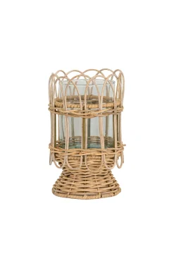 Provence Rattan Whitewash Medium Hurricane