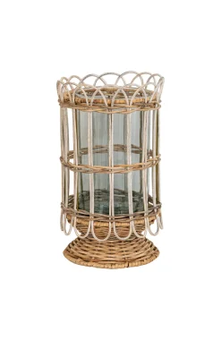 Provence Rattan Whitewash Large Hurricane