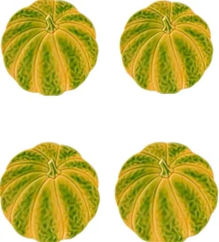 Pumpkin Dessert Plate, Set of 4