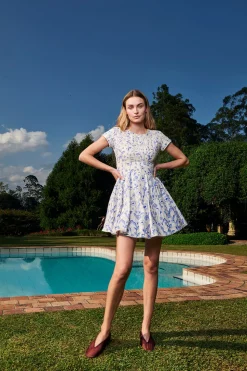 Pupe Mini Dress in Pétalo