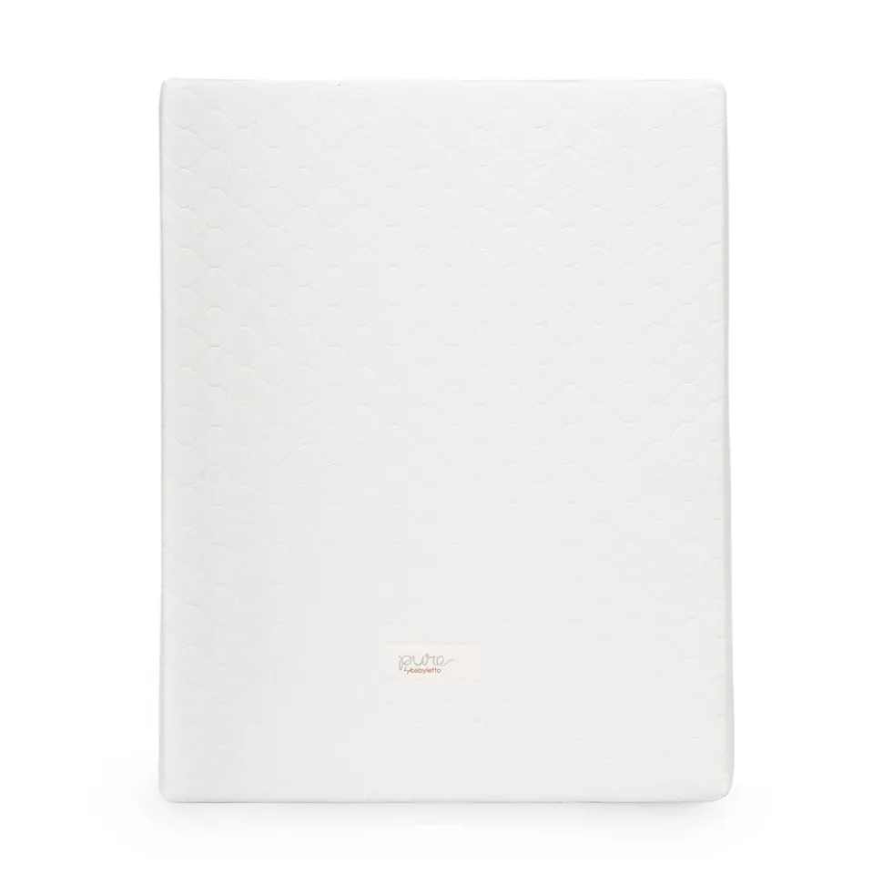 Pure Core Midi Crib Mattress w/ Hybrid Quilted Waterproof Cover (Lightweight) in White