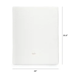 Pure Core Midi Crib Mattress w/ Hybrid Quilted Waterproof Cover (Lightweight) in White