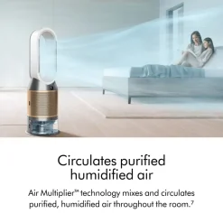 Purifier Humidify + Cool De-Nox PH2 in White & Gold