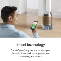 Purifier Humidify + Cool De-Nox PH2 in White & Gold