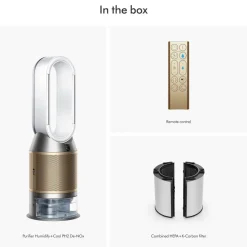 Purifier Humidify + Cool De-Nox PH2 in White & Gold