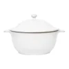 Puro 12" Casserole with Lid in Whitewash