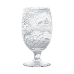 Puro Marbled Goblet in White