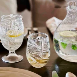 Puro Marbled Goblet in White