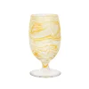 Puro Marbled Goblet in Yellow