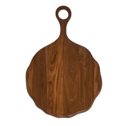 Puro Round Serving Board in Teak