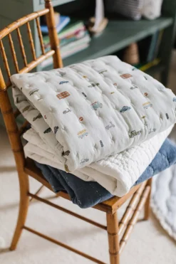 Quilted Chambray Blanket