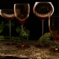 Quinn Amber Red Wine Glasses, Set of 2