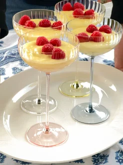 Quinn Citrine Coupe Glasses, Set of 2