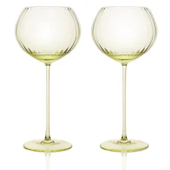 Quinn Citrine Red Wine Glasses, Set of 2