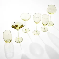 Quinn Citrine Red Wine Glasses, Set of 2