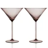 Quinn Mocha Martini Glasses, Set of 2