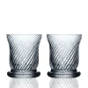 Quinn Optic Votive Holders Clear, Set of 2