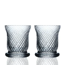 Quinn Optic Votive Holders Clear, Set of 2