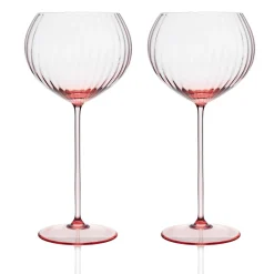 Quinn Rose Red Wine Glasses, Set of 2