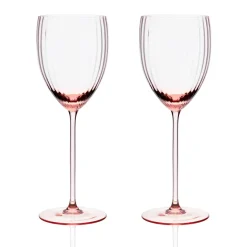 Quinn Rose White Wine Glasses, Set of 2