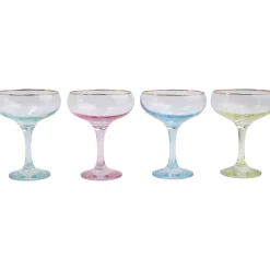 Rainbow Coupe Champagne Glass
