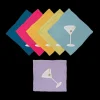 Rainbow Martini Cocktail Napkins, Set of 6