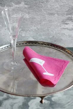 Rainbow Martini Cocktail Napkins, Set of 6