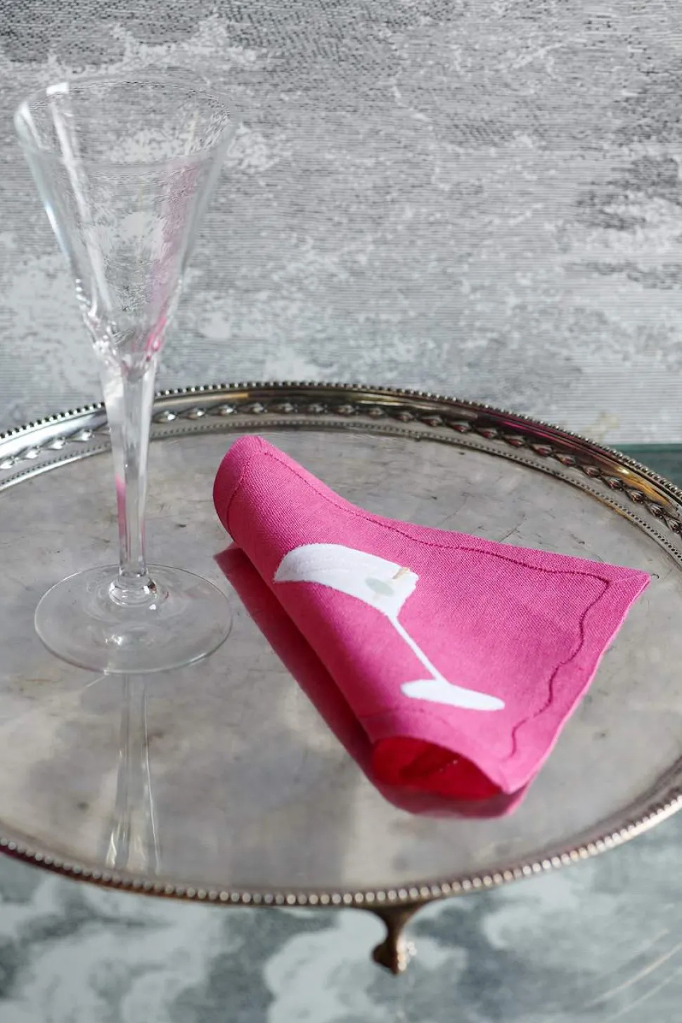 Rainbow Martini Cocktail Napkins, Set of 6