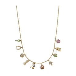 Rainbow Sapphire All The Luck Charm Necklace