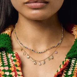 Rainbow Sapphire Tennis Necklace