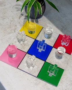 Rainbow Tic Tac Toe Board