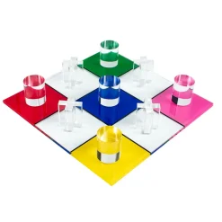 Rainbow Tic Tac Toe Board