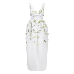 Rainey Dress in Ivory Faille