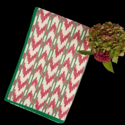 Raspberry Red Ikat Tablecloth