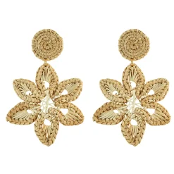 Rattan Celine Earring