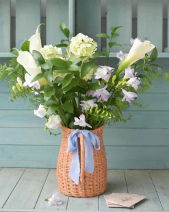 Rattan Flower Pitcher