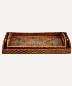Rattan Serving Trays