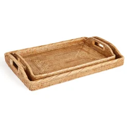 Rattan Serving Trays