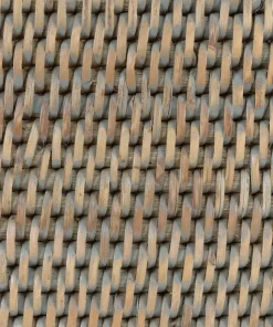 Rattan Waste Paper Bin in Taupe