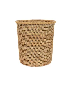 Rattan Waste Paper Bin in Natural
