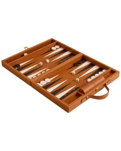 Rear Window Backgammon in Vacchetta Luggage