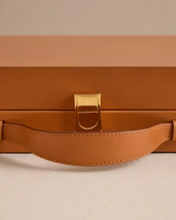 Rear Window Backgammon in Vacchetta Luggage