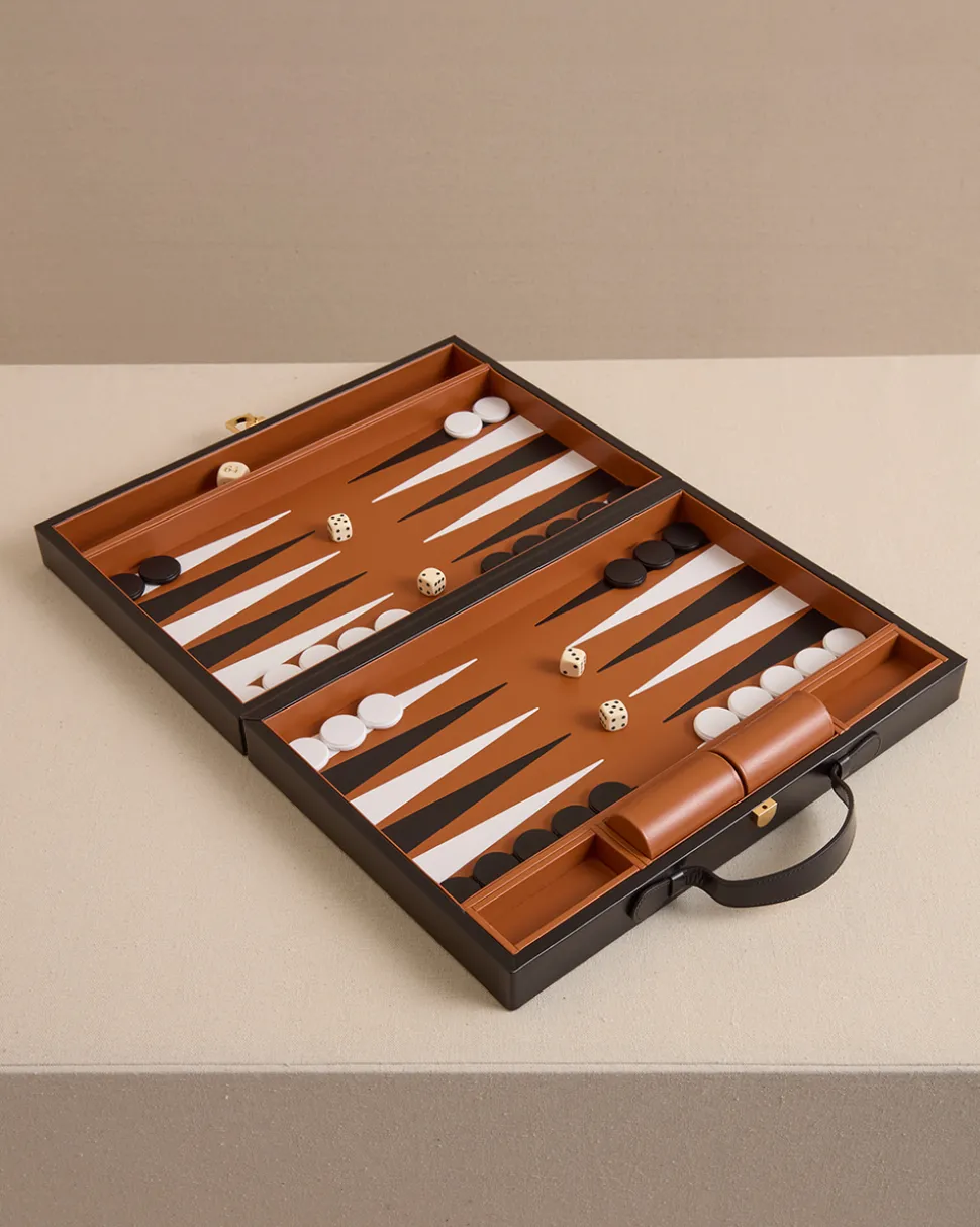 Rear Window Backgammon in Black and White