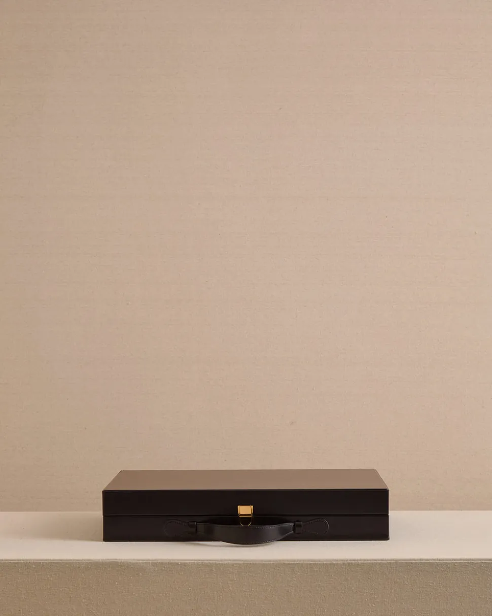 Rear Window Backgammon in Black and White